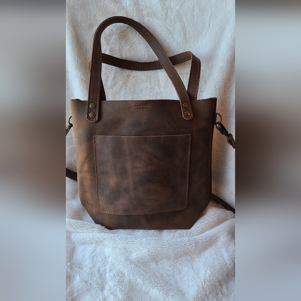 Harmony Handcrafted 100% Leather tote. NWOT. Currently listed on their website f